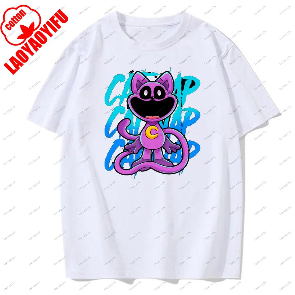 Smiling Critters T-shirts Breathable Camisetas Harajuku Tops Men T Shirt Casual for Daily Wear and Casual Outings