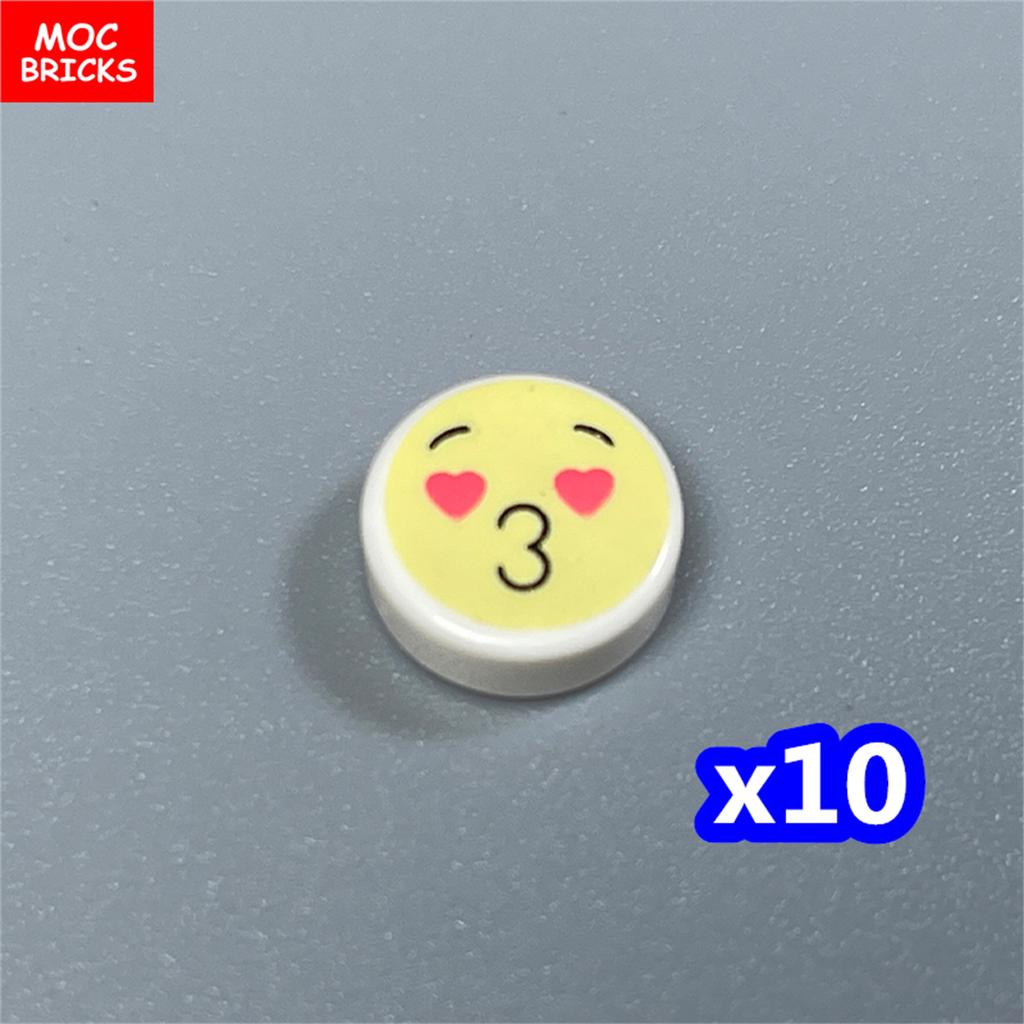 MOC Bricks DIY Printed Tile 1x1 1x2 2x2 2x3 1x4 Solar Panel Gauge Map Compass Assembled Building Block Accessories Kids Toy Gift