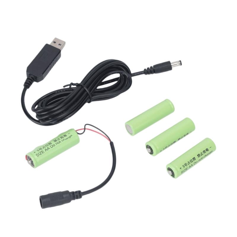 Блок питания-заменитель батареи из 4 ячеек с USB-кабелем для преобразования, Требование к источнику питания 5 В/2 А, и Выход 6 В/1 А для совместимого оборудования