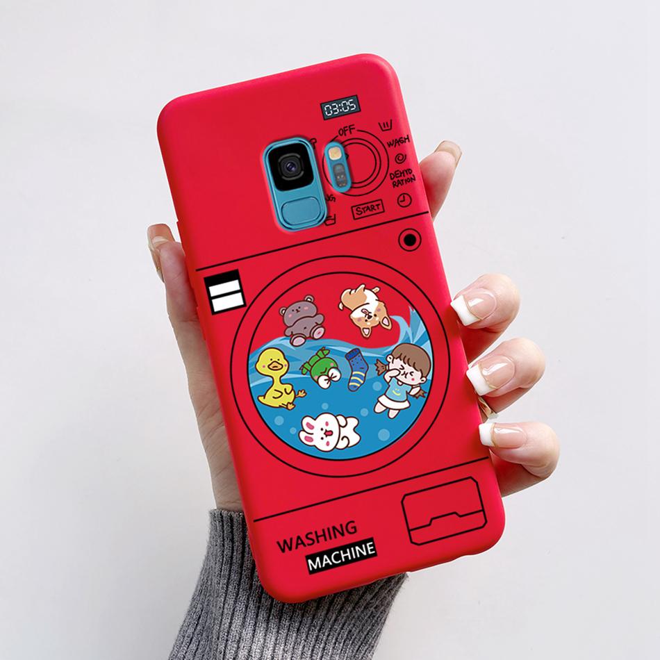 Case For Samsung Galaxy S9 S 9 Plus Phone Cover Cute Cat Cartoon Bear Frog Soft TPU Coque For Samsung S9 Bumper S9+ S9PLUS Funda