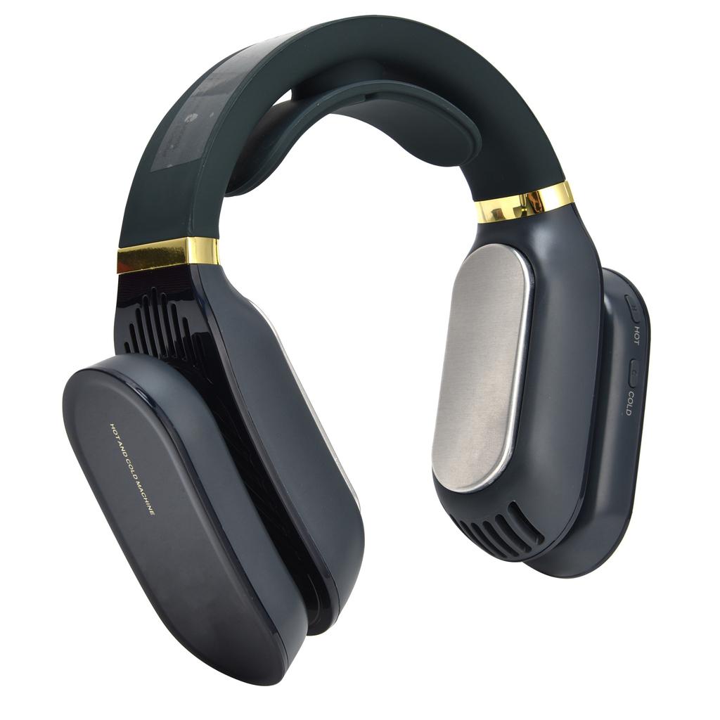 Светодиодный вентилятор на шею, безлопастной вентилятор с функцией обогрева и охлаждения, низкий уровень шума, 3 скорости