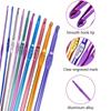 22 шт./компл., смешанные красочные крючки с алюминиевой ручкой, эргономичные DIY ремесла, вязальные спицы, набор пряжи 0,6 ~ 6,5 мм