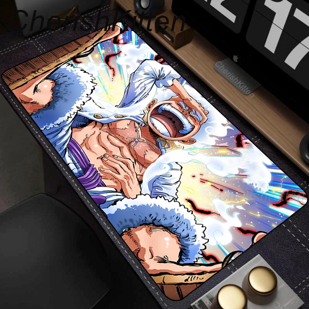 New ONE PIECE 5th Gear Luffy Mouse Pad Oversize Animation Dormitory Computer Rubber Desk Non-slip and Dirt-resistant Table Mat