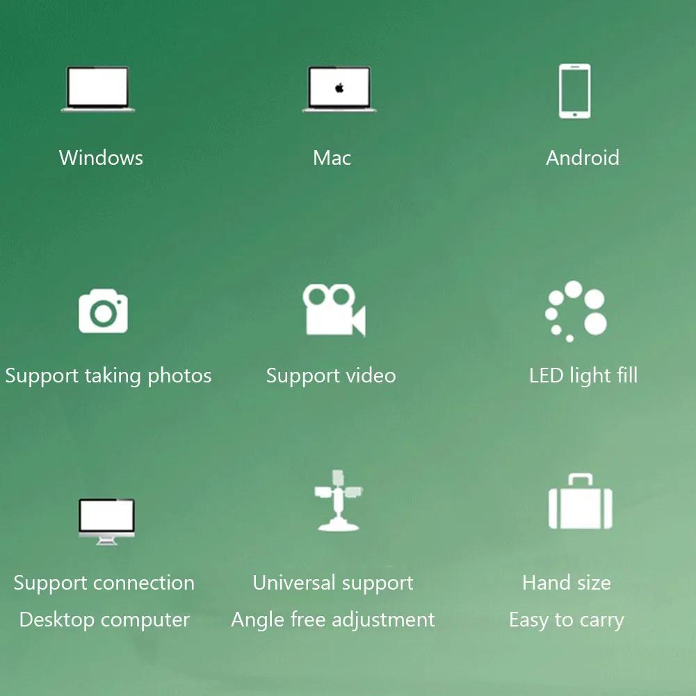 500X/1000X/1600X Digital Microscope Portable Electronic Microscope for Soldering LED Magnifier Mobile Phone Repair Tools