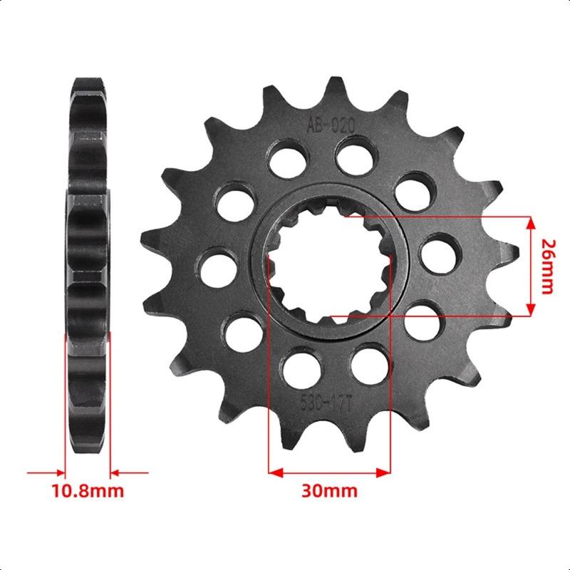 530 17T Front Sprocket Gear Staring Wheel Cam for Yamaha FZ1 2006-2014 FJ1100 FJ1200 XJR1300 MT-01 FZ1 Fazer YZF R1 2009-2014