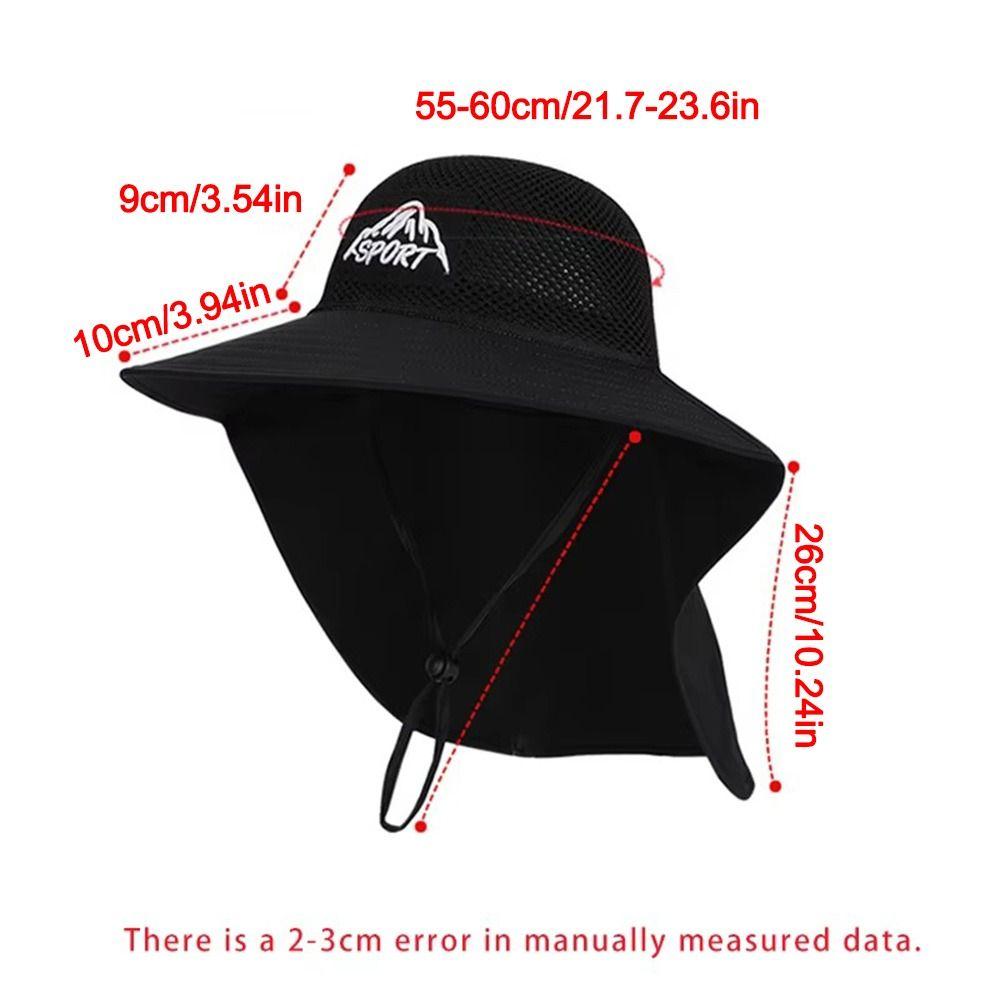 Neck Protection Fishing Hat Wide Brim Panama Hat Unisex Sun Caps Summer