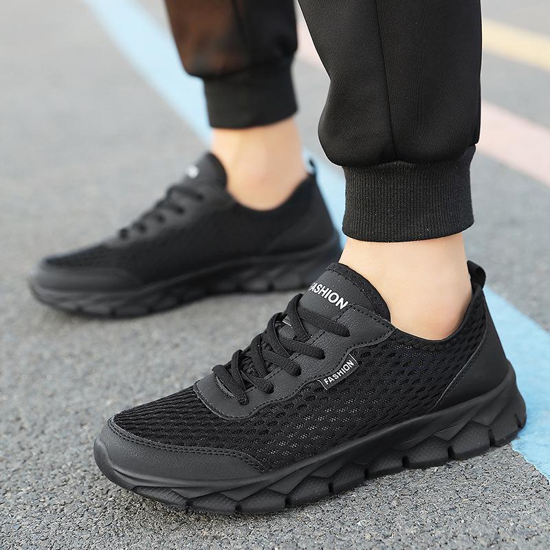 Summer Mesh Men's Casual Shoes Hollow Breathable Sneakers Outdoor Lightweight Non-slip Running Shoes Designer Brands Tenis 2025