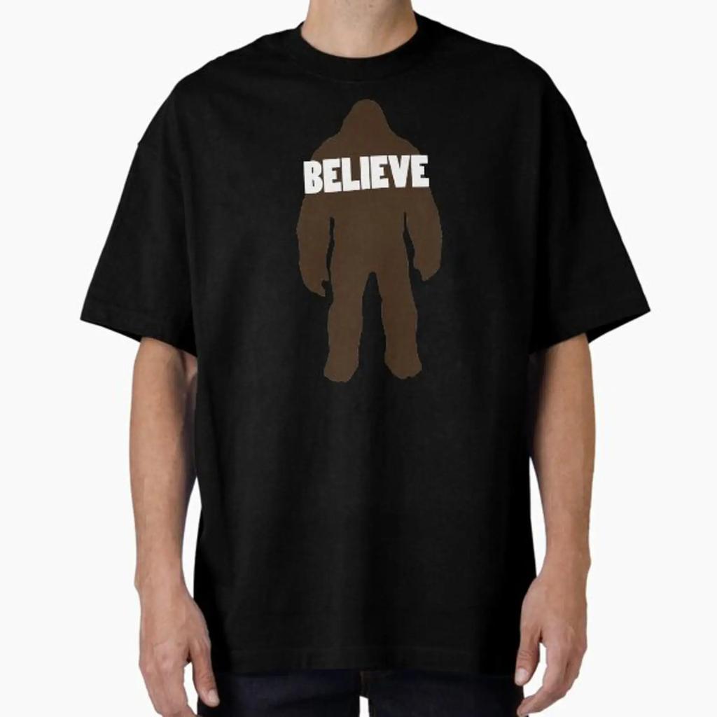 Bigfoot Believe designed and sold by Whats Good vintage Washed Casual homme Comfortable designer clothes Slightly graphic