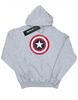 Женская/дамская толстовка с капюшоном Captain America Distressed Shield