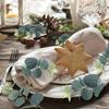20Pcs Decoration Artificial Eucalyptus Leaves Bendable Silk Eucalyptus Leaf  Bridal Bouquet