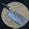 8 Inch Husa Knife Handmade Damascus Steel Blade Ultra Sharp Chefs Cleaver Chopper Slicing Kitchen Knives Bone Meat Poultry Tools