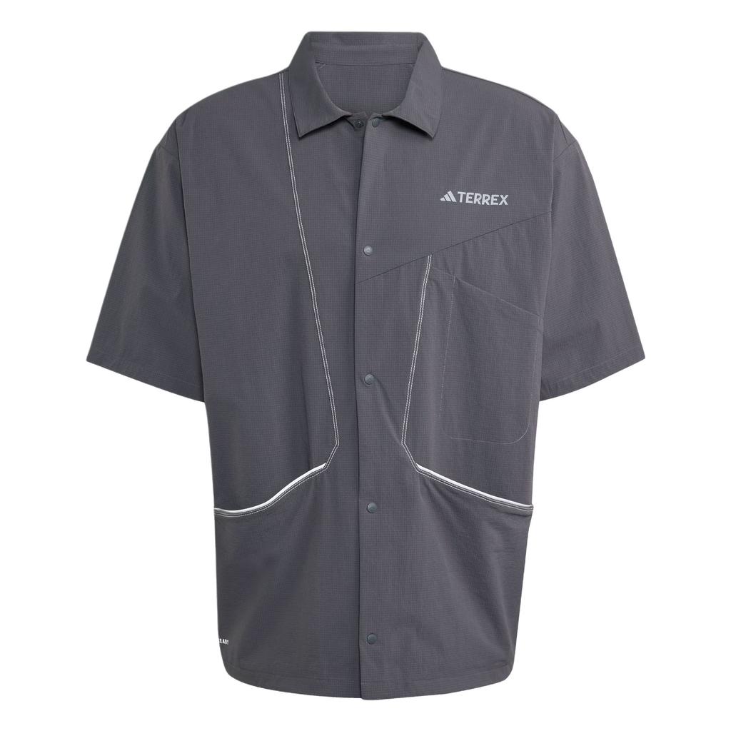 adidas Terrex Xploric Aeroready Series Outdoor Быстросохнущая рубашка поло Мужские рубашки Темно-серый JW4831