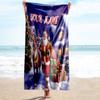 1PC Custom Name Christmas Night Santa Claus Beach Towel Highly Absorbent And Sand-Resistant Towel for Swimming, Pool, Yoga, And Travel Lightweight