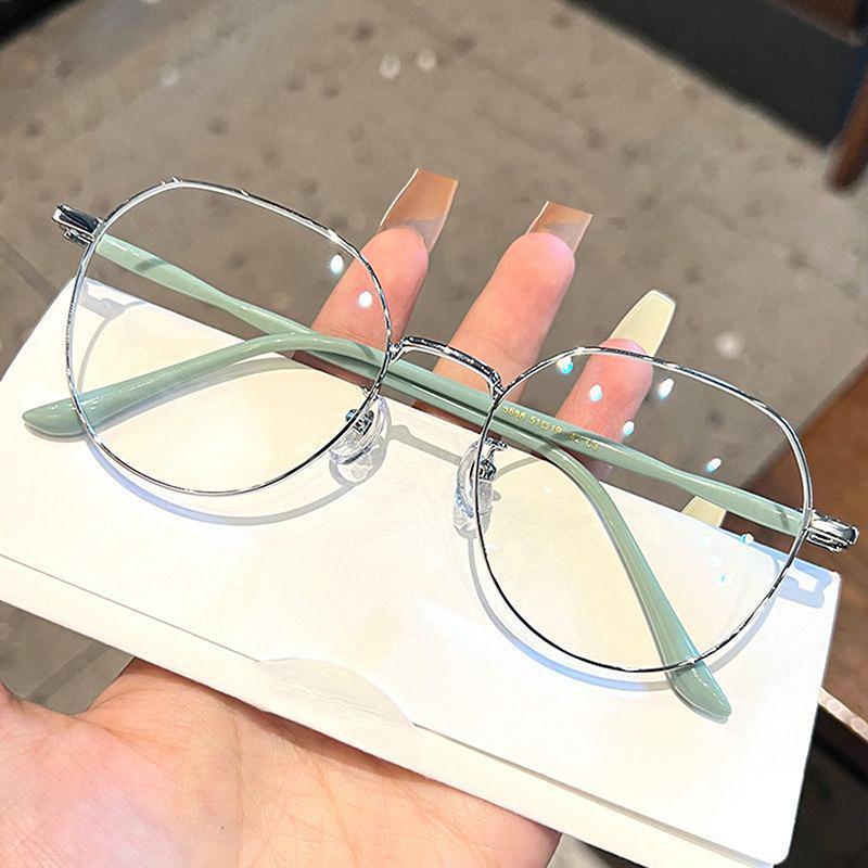 Glasses Ultralight Alloy Frame Plain Men Women Anti Blue Light Glasses Party Decorate Eyeglasses Glasses