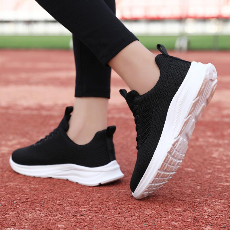 Fashion Autumn Women Mesh Breathable Vulcanized Shoe Platform Soft Sole Lightweight Tennis Casual Versatile Running Sneakers Zapatillas