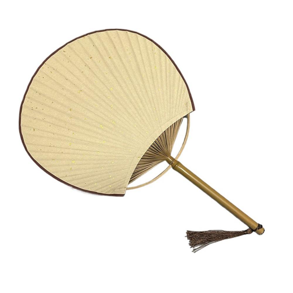 Бумажный пустой веер, винтажный китайский веер, классический расписанный вручную веер с каллиграфией