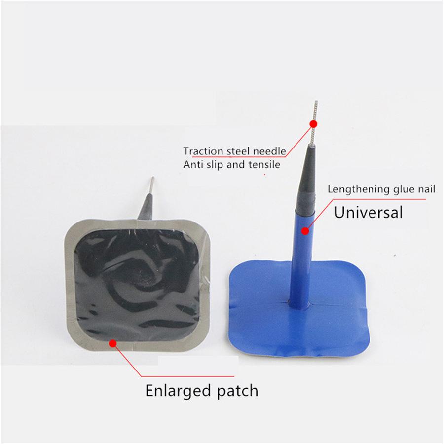 5x Заплатка-грибок для шин автомобиля, грузовика, 12 мм, из натурального каучука, для ремонта проколов, с проволочным стержнем