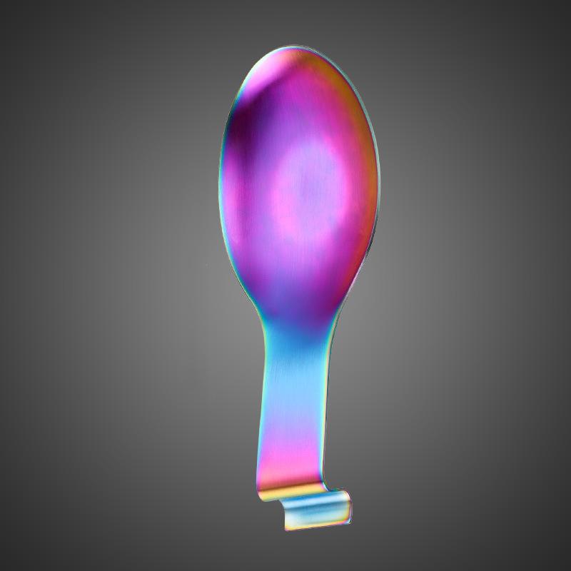 Fish Shape Stainless Steel Spoon Rest Thickened Cooking Spoon Buffet Clip Turner Tray Hotel Restaurant Kitchen Utensil Holder&