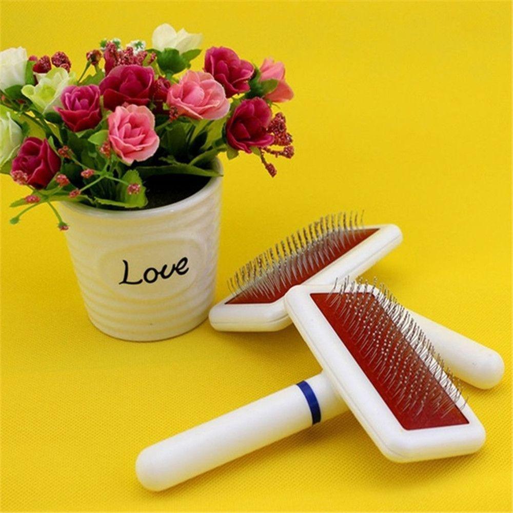 Dust Removal Metal Nit Head Fur Cleaner Dog Massage Bath Brush Cat Hair Grooming Pet Cleaning Comb