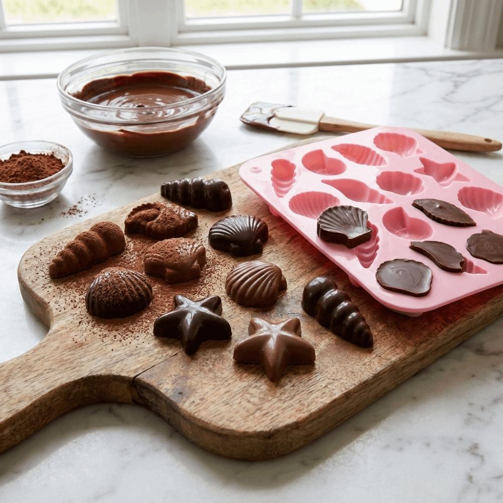 Conch 3D Shell Mold Starfish Shape Marine Animal Mold Jelly Making Mold Ice Cube Tray  DIY Baking