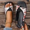 Women's Sandals, New Summer Flip-flops, Square-toed Fashionable Thick-heeled Low-heeled Sandals