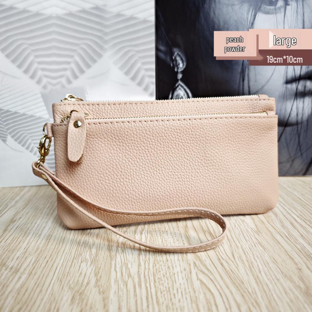 Женский многофункциональный кошелек-клатч на запястье из натуральной кожи в корейском стиле