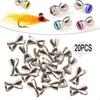 20 шт. гантели, глаза, бусины для завязывания мух, латунь, сделай сам, разные цвета, с рыбалкой
