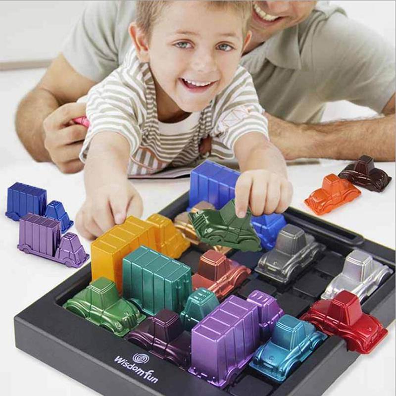 Funny Rush Hour Traffic Jam Game Spares Logic Game Kids Intelligence Toy
