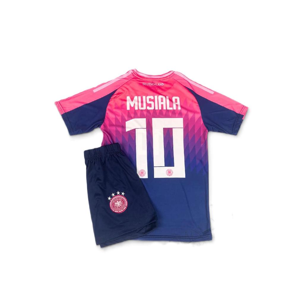 Germany Euro 2024 Musial Pink Children's Football Jersey (jersey-short-socks) 3-set Set