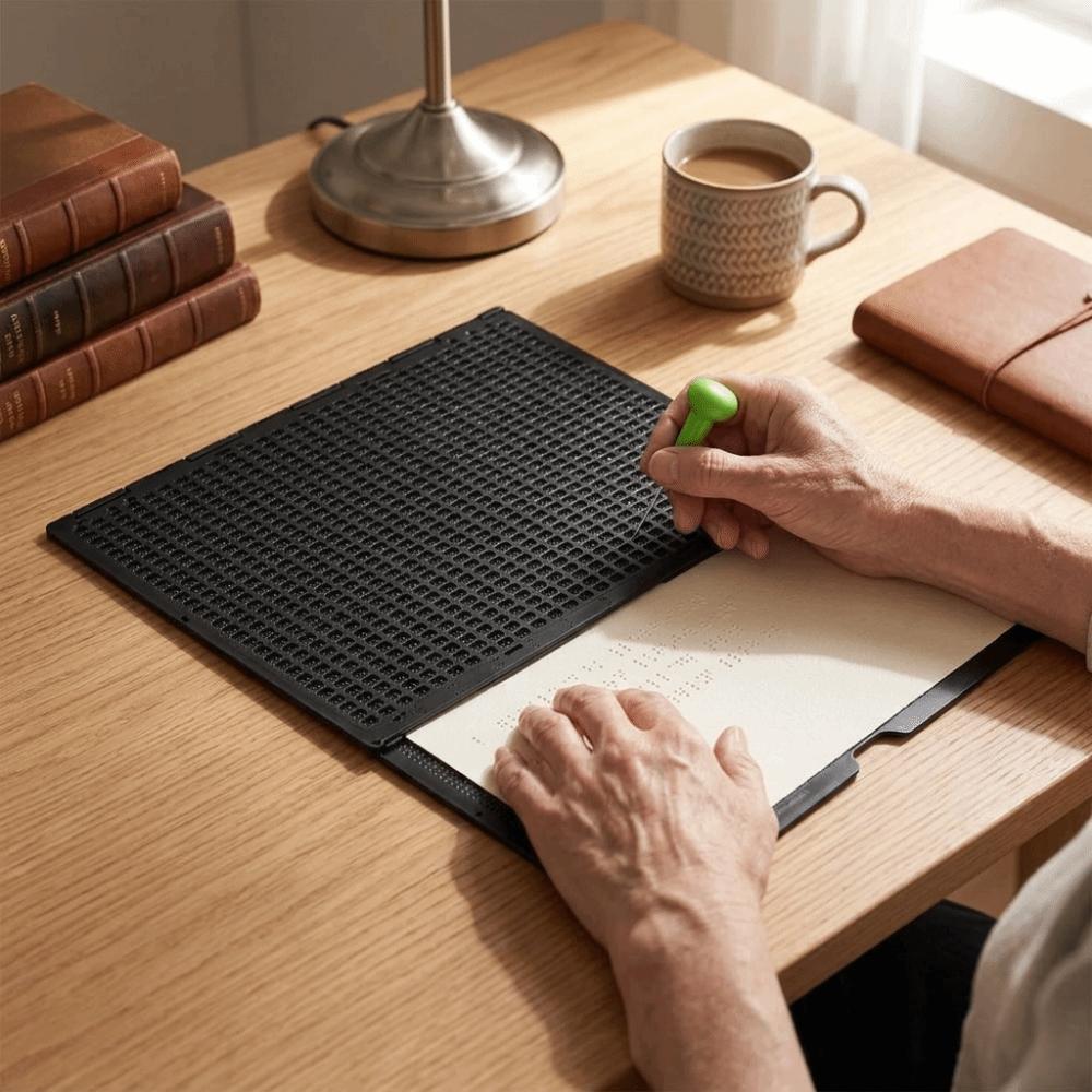 27 Lines 30 Cells Thickened Structure Braille Writing Slate Braille Beginner Training