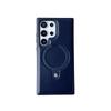 Чехол для Samsung S26 Ultra/Plus с магнитным кольцом-держателем, кожаной наклейкой и защитой от падений