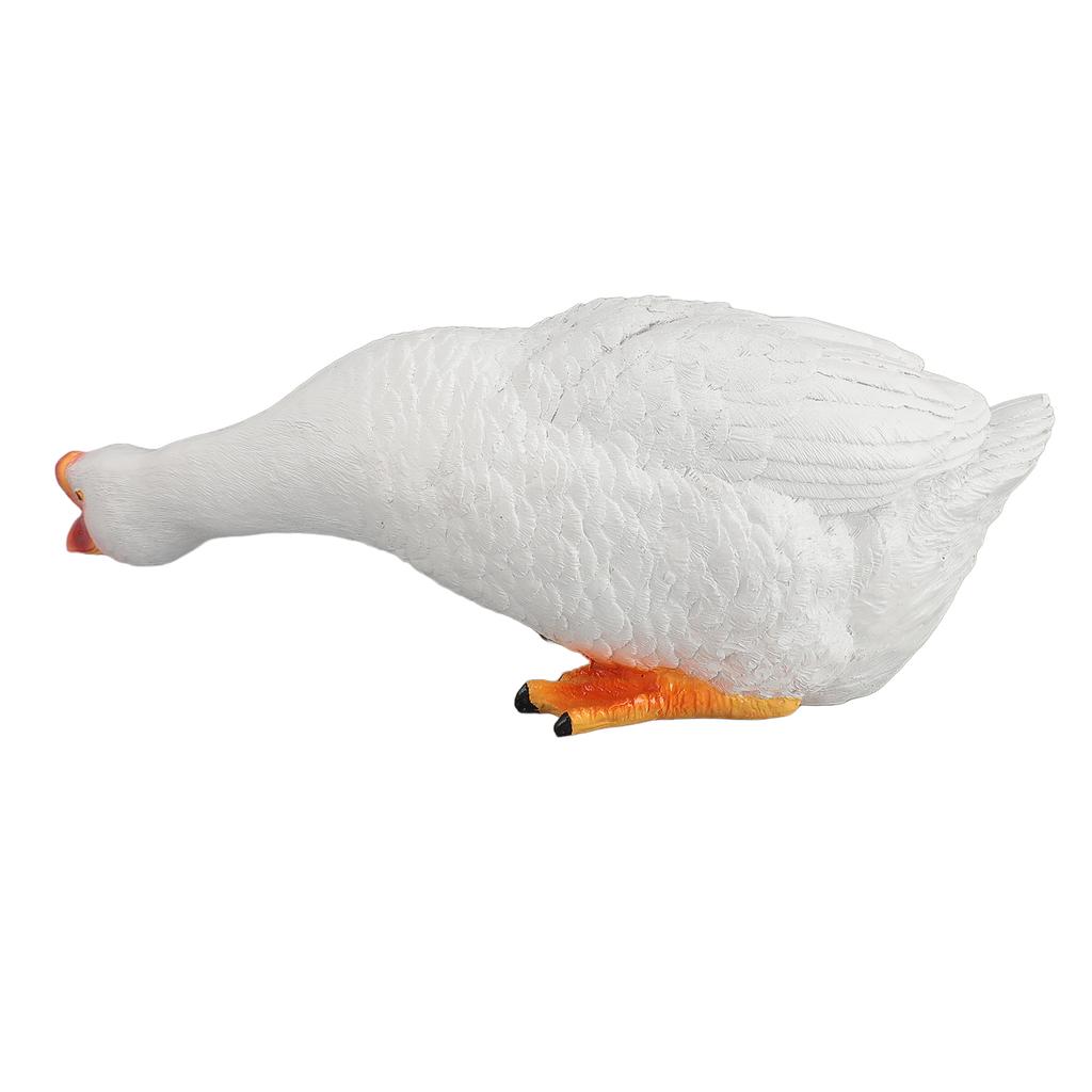 Статуэтка гуся из смолы, садовый декор, фигурка, украшение для лужайки у бассейна, двора, наружное украшение, смешное
