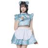Lyrical Palette Cosplay Halloween Light Blue China Maid JamsCollection Blue [Clear Stone] Women's