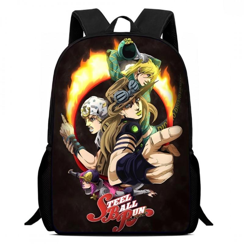 JoJos Bizarre Adventure Cartoon Kids Backpack School Lightweight Ergonomic Double Strap Bag With Printed Design Grades