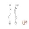 Painless Earrings for Dangling Silver Pearl Entrance High School Students FH.bird Women, Pearls, Hypoallergenic, 925, Earrings, Weddings, Ceremonies,
