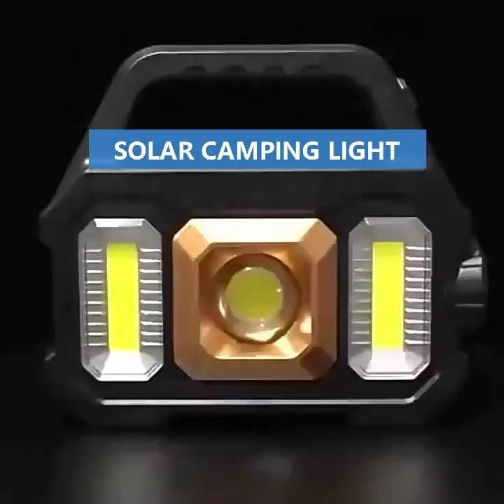 Светодиодный прожектор супер яркий Cob Work Lights солнечный прожектор USB перезаряжаемый фонарик внешний аккумулятор для наружного использования