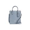 New Pebbled Leather Tote Bag Shopping Bag Shoulder Bag Handbag Mini Women's Mist Gray CJ500-SVW3K