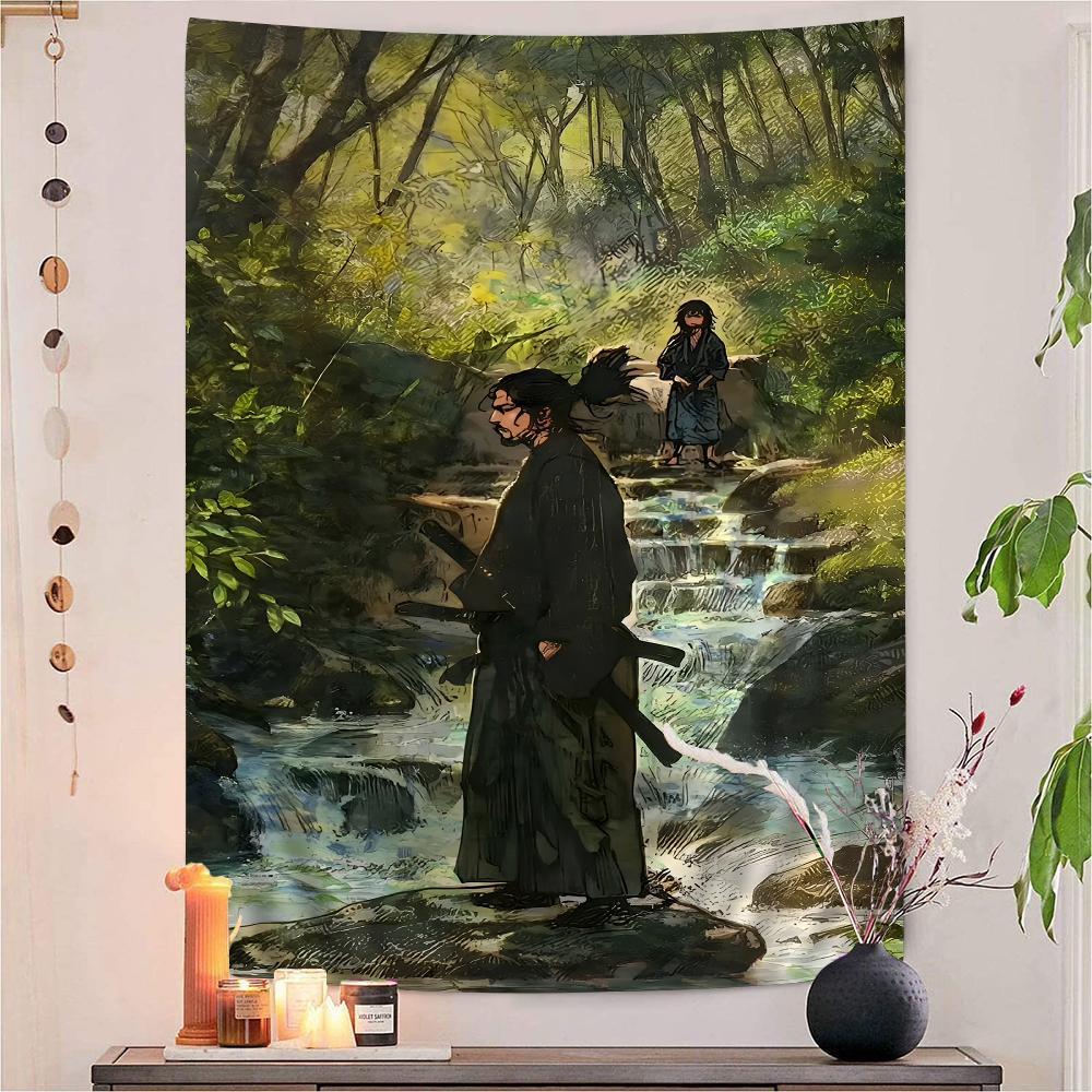 Vagabond Manga Chart Tapestry Art Science Fiction Room Home Decor Cheap Hippie Wall Hanging