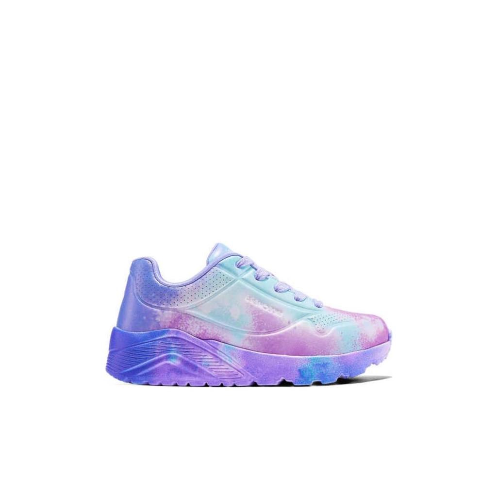 Skechers Детские кроссовки Uno Удобные Универсальные Нескользящие Прочные Низкие Повседневные Детские кроссовки Синий Фиолетовый 310486L-BLMT