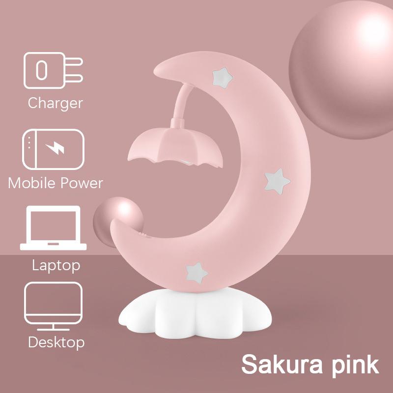 Star Moon Lamp with LED Light USB Rechargeable Night Light for Kids Nursery Bedroom Desk Decor Cute Star Moonlight Gift Idea