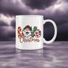 Christmas Themed Mug Santa Hat Pattern Coffee Mugs Santa Design Breakfast Cup Red Green Series Ceramic Cups Best Gift For Xmas