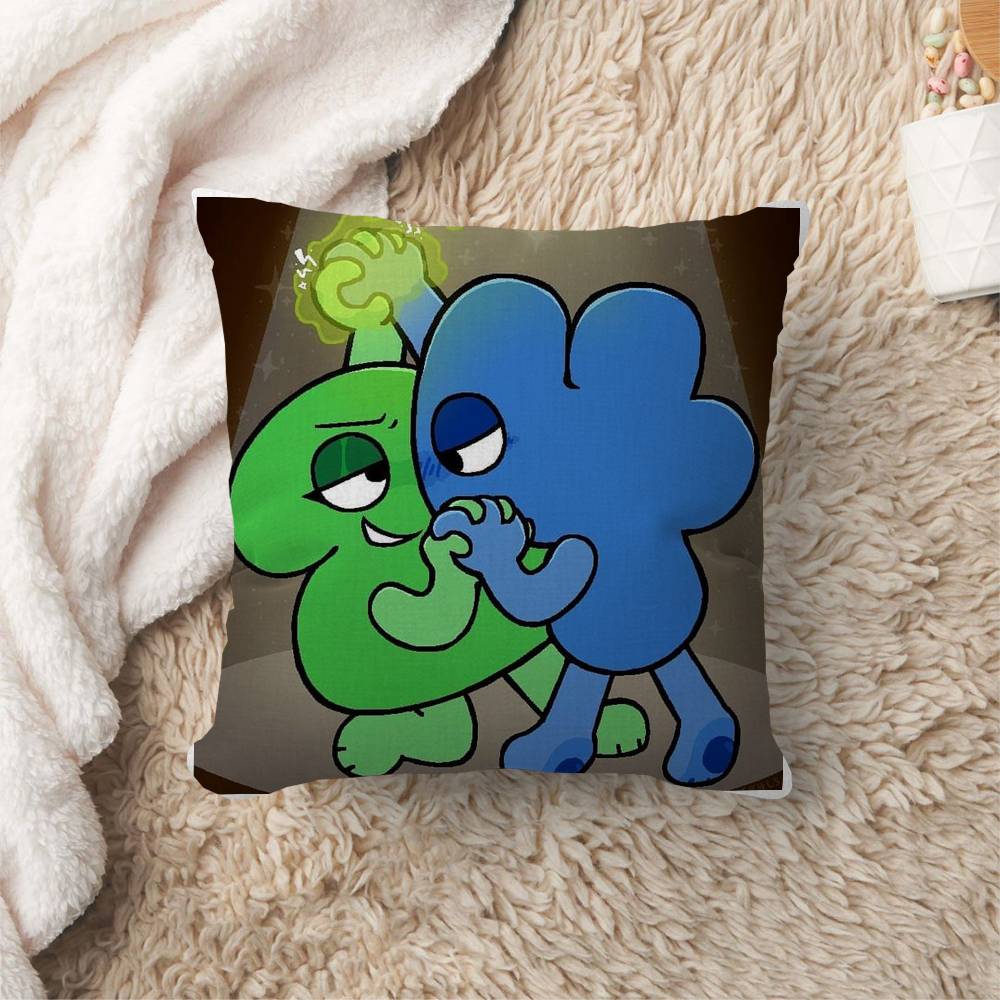 Funny Anime BFDI Cushion Cover Polyester Sofa Cushions Decorative Throw Pillows Home Decoration Pillowcover