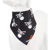 SEIS Dog Bandana Scarf - Pet Saliva Towel, Fashion Classic Holiday Cat Handkerchief Bib (L, Black Skull)