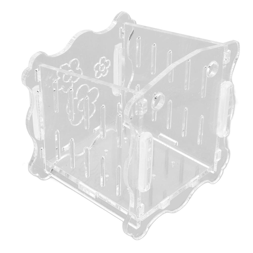   Plant Cup Acrylic Transparent Permeable Hole   Safe   Plant Pot with Suction Cup for Fish  