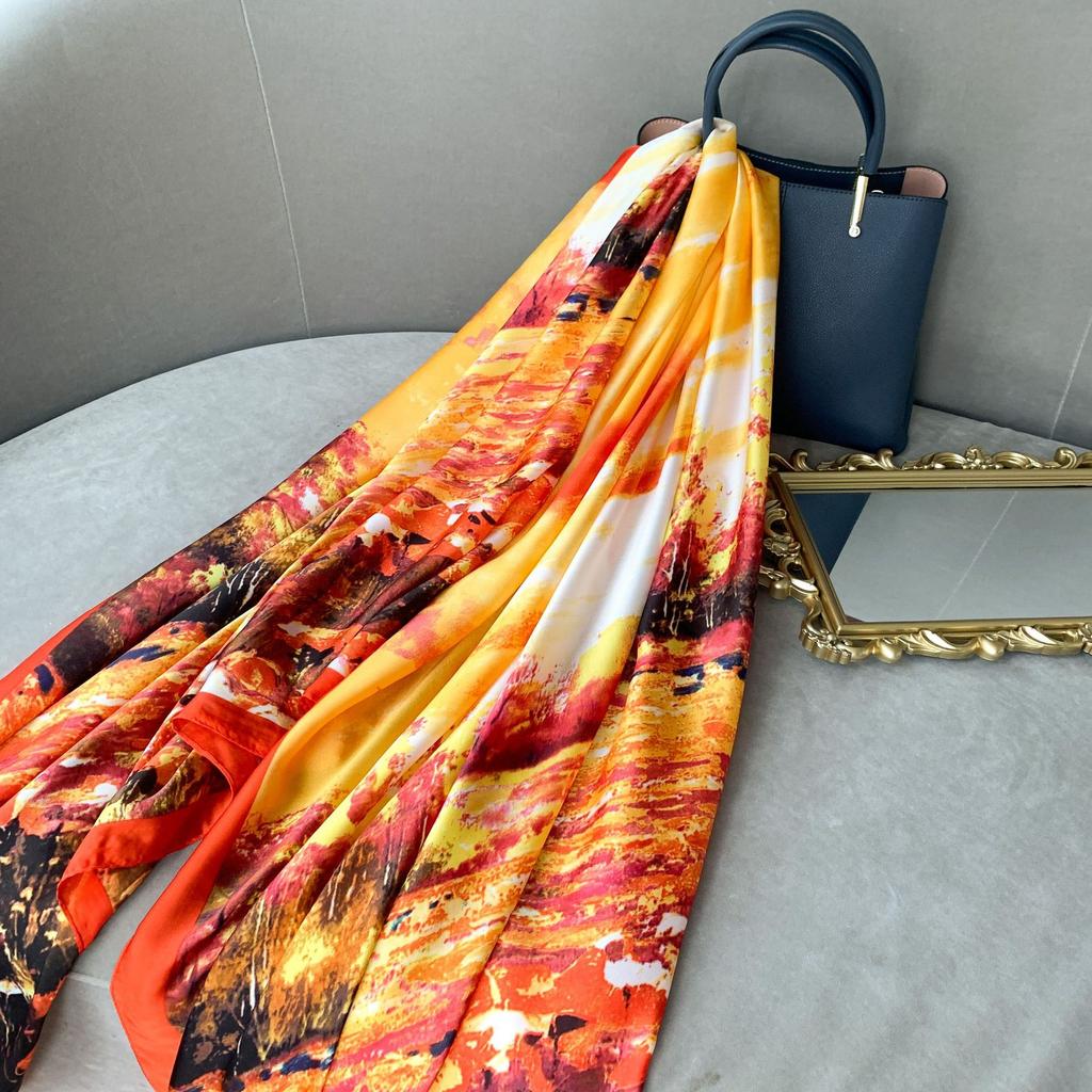 Elegant Ladies Air-conditioning Room Large Shawl Seaside Holiday Sunscreen Sarongs