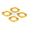 Exhaust Muffler Flange Split Clamps For Kawasaki ZG1000 Concours 1986-2006 ZX1100 GPZ1100 1986-2001 Gold Silver 18069-1122