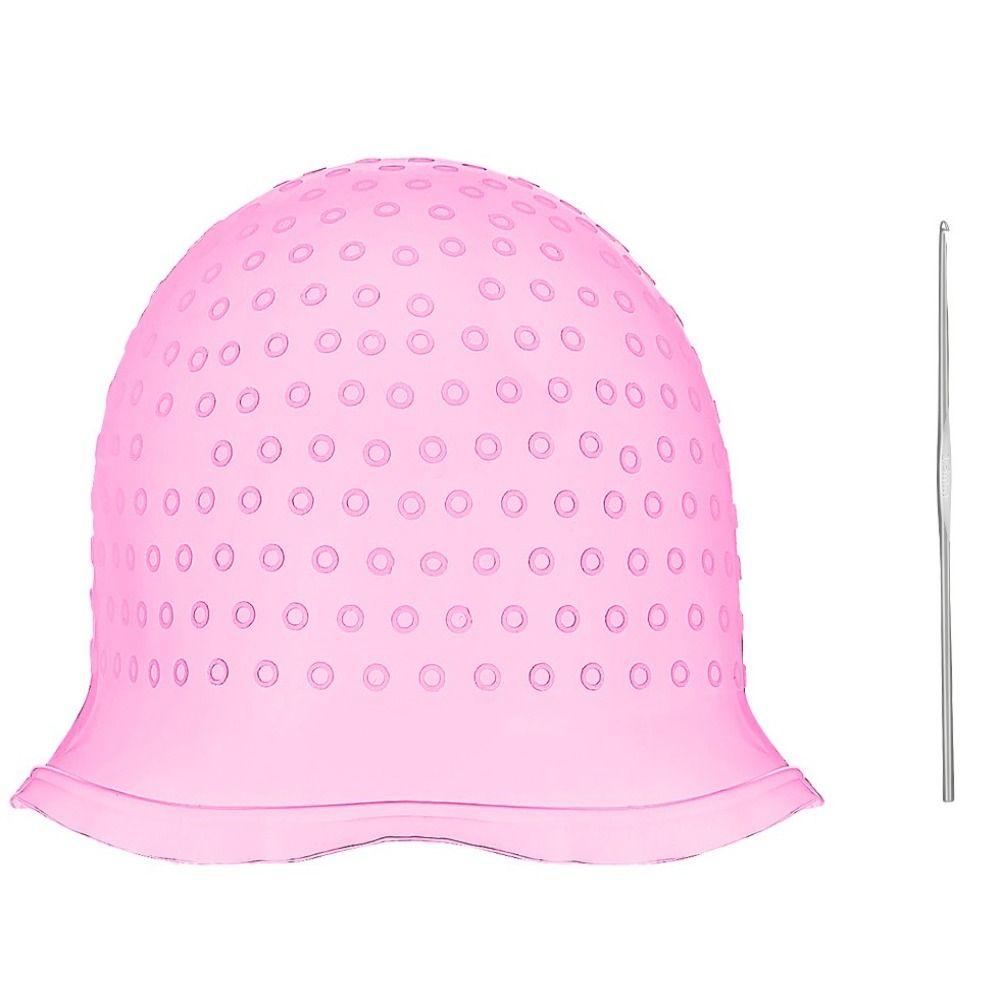 Моющаяся шапочка для мелирования, силиконовый инструмент для окрашивания волос, силиконовая шапочка для окрашивания волос, домашнее окрашивание волос