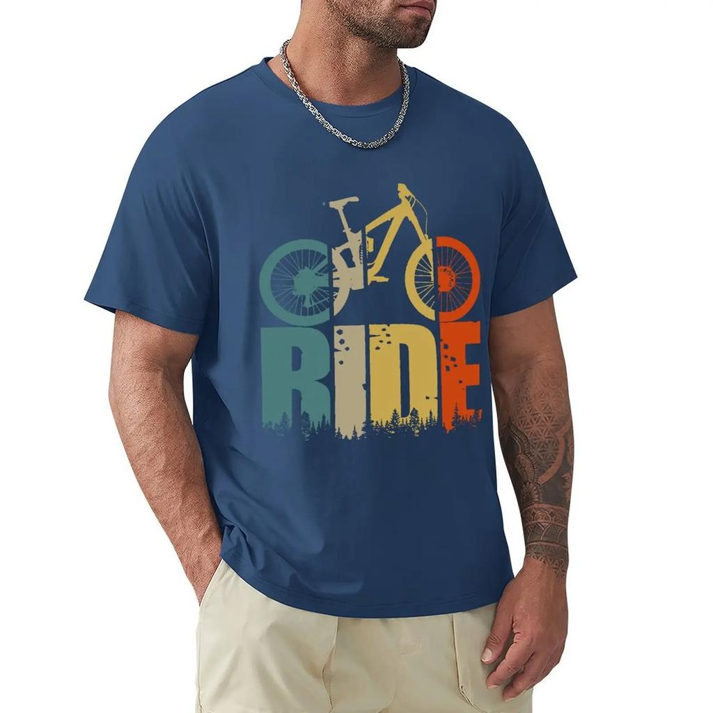 Футболка Retro Ride Your Mountain Bike MTB Lover Футболка Harajuku с коротким рукавом Футболка с хлопковой графикой Топы