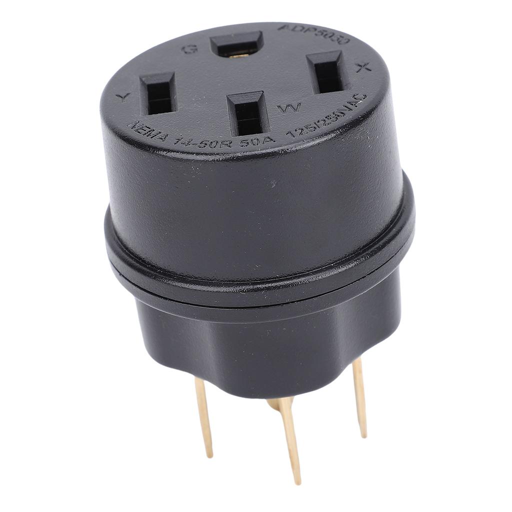Generator Adapter Plug 50A Support for NEMA 14 50P To 14 50R for RV Campground Generator Power Socket
