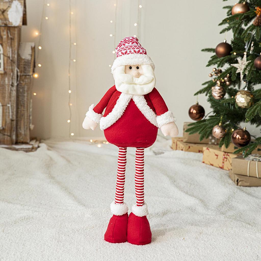 Рождественское украшение кукольный орнамент выдвижные ноги милый рождественский декор скульптура для офиса